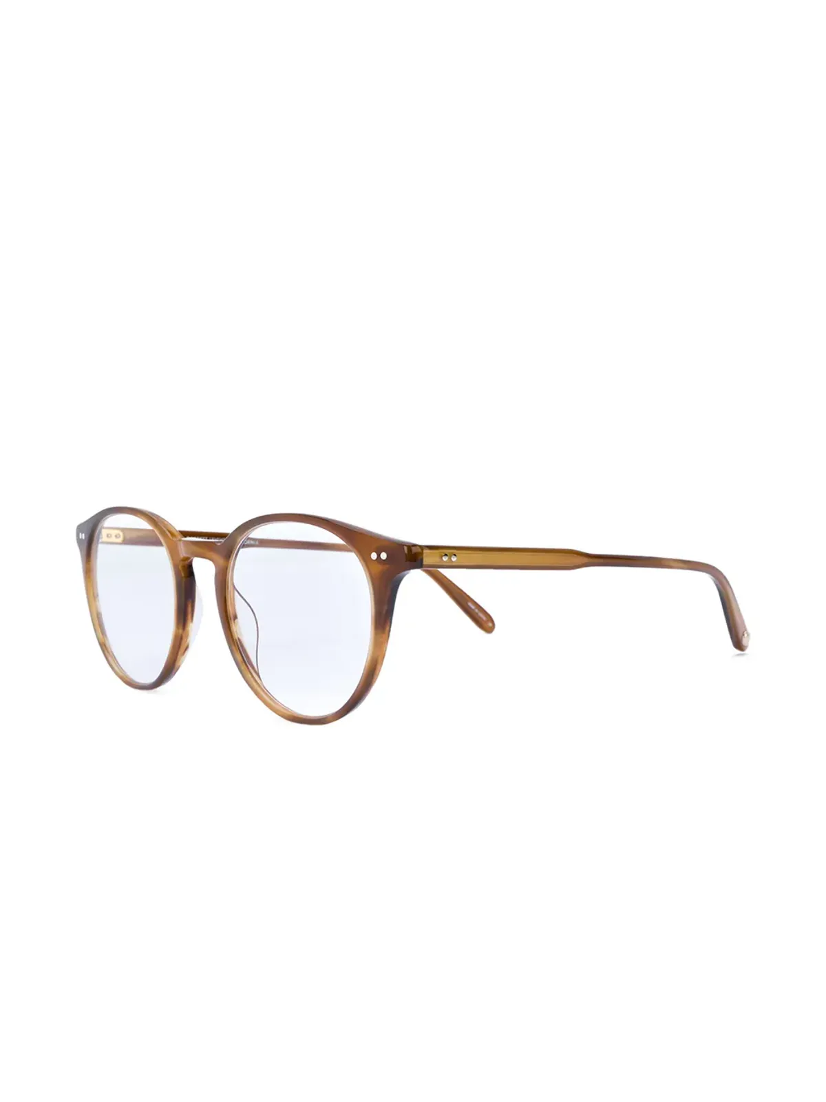 Garrett Leight Clune round-frame tortoiseshell glasses - 画像3