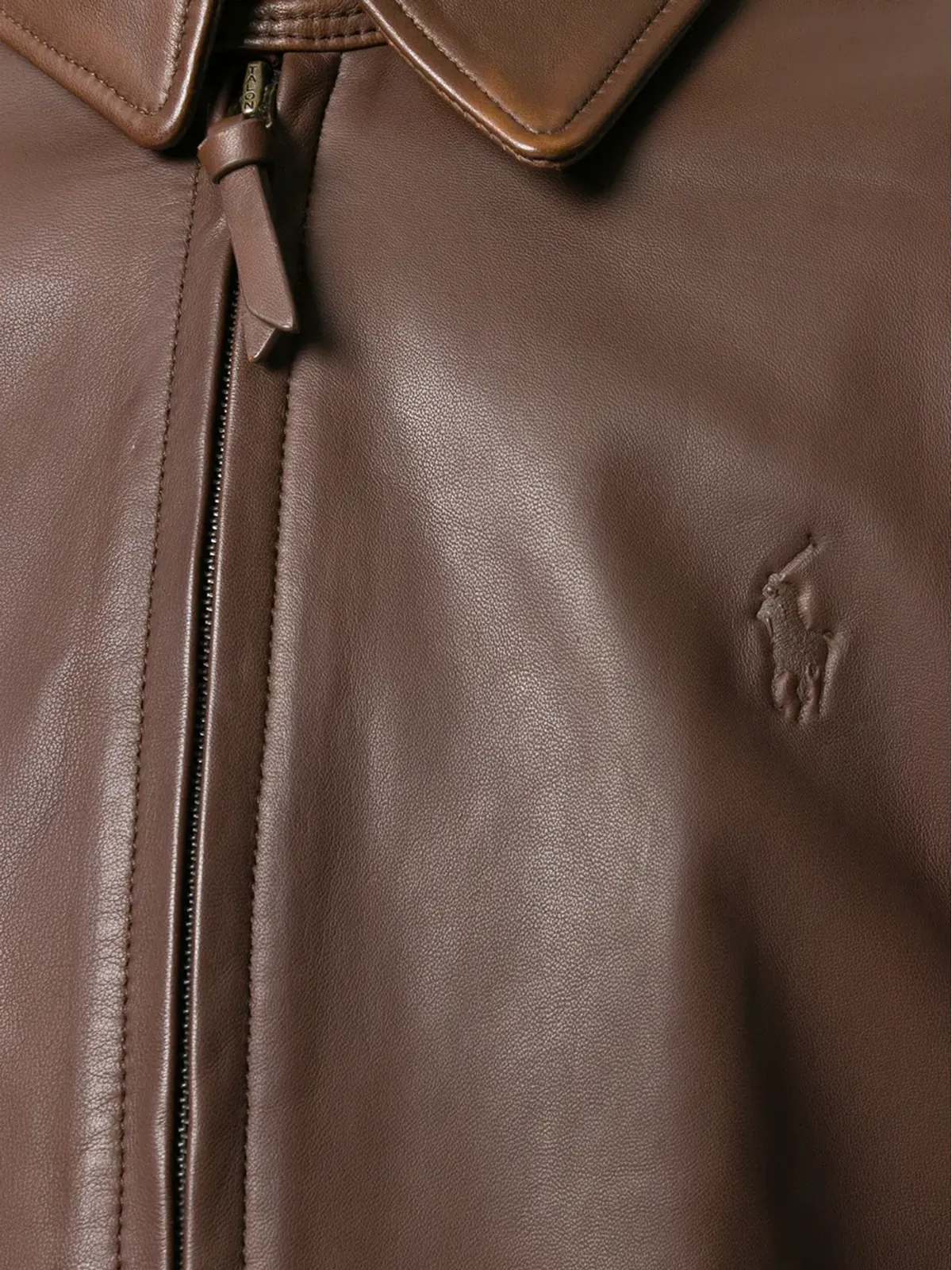 Polo Ralph Lauren ポロ pony型押しレザージャケット - 画像5
