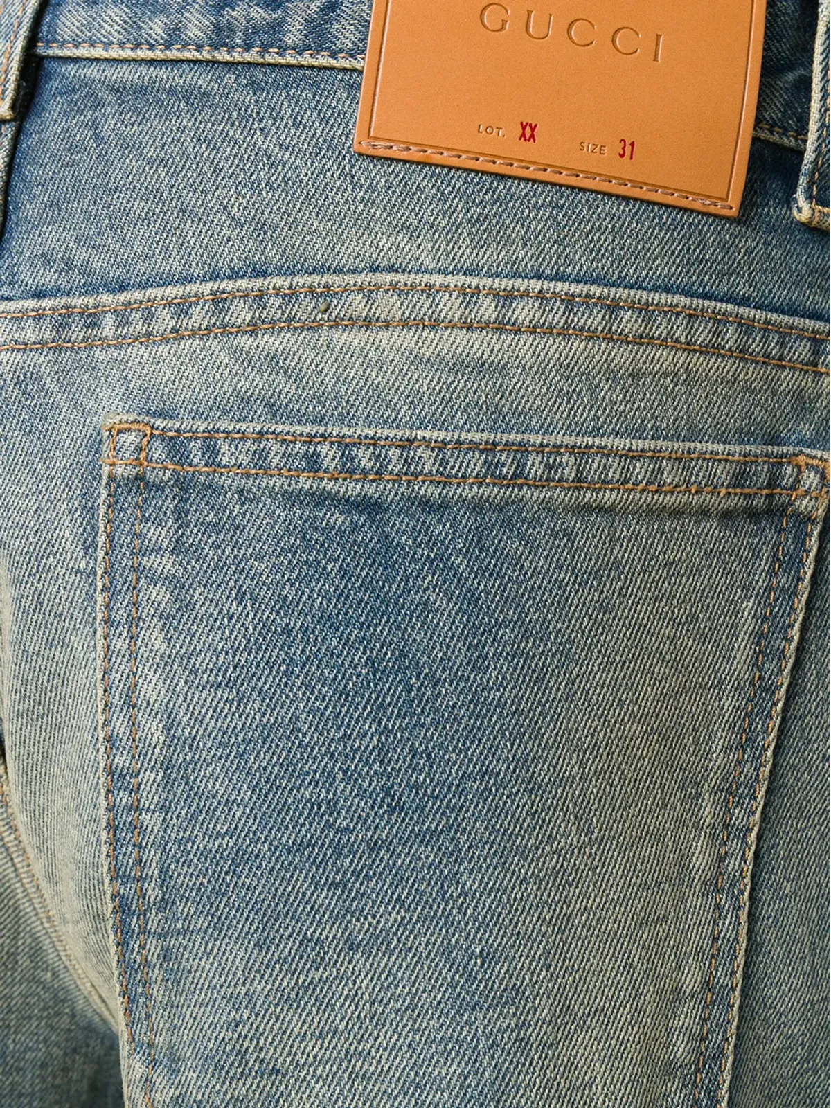 Gucci ストーンウォッシュジーンズ ブルー - 画像5