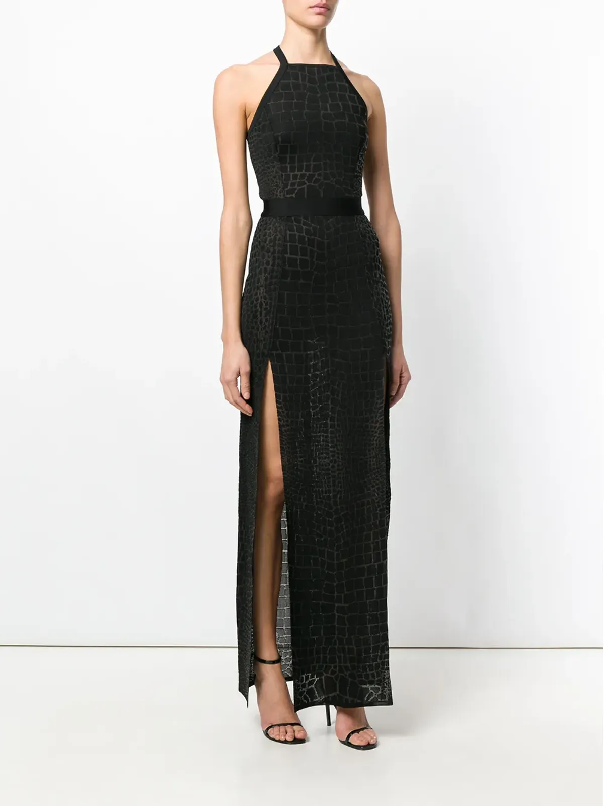 Balmain クロコダイルエフェクトガウン - 画像3
