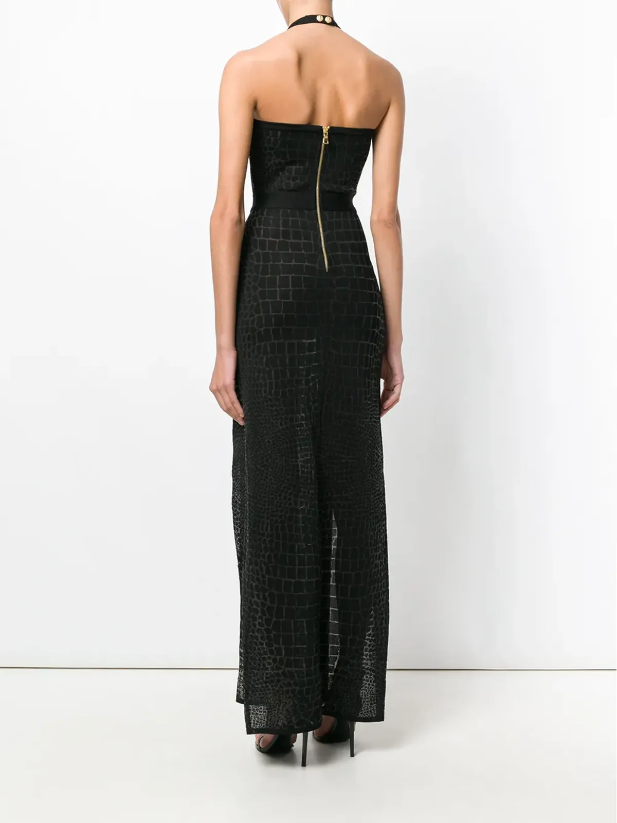 Balmain クロコダイルエフェクトガウン - 画像4