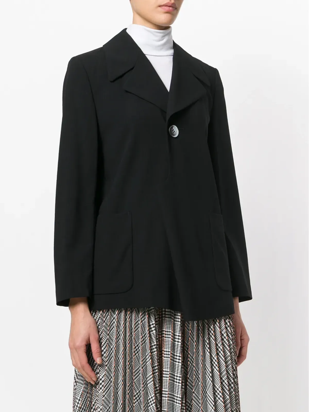 Comme Des Garçons ビンテージ トリコットジャカードジャケット ブラック - 画像3