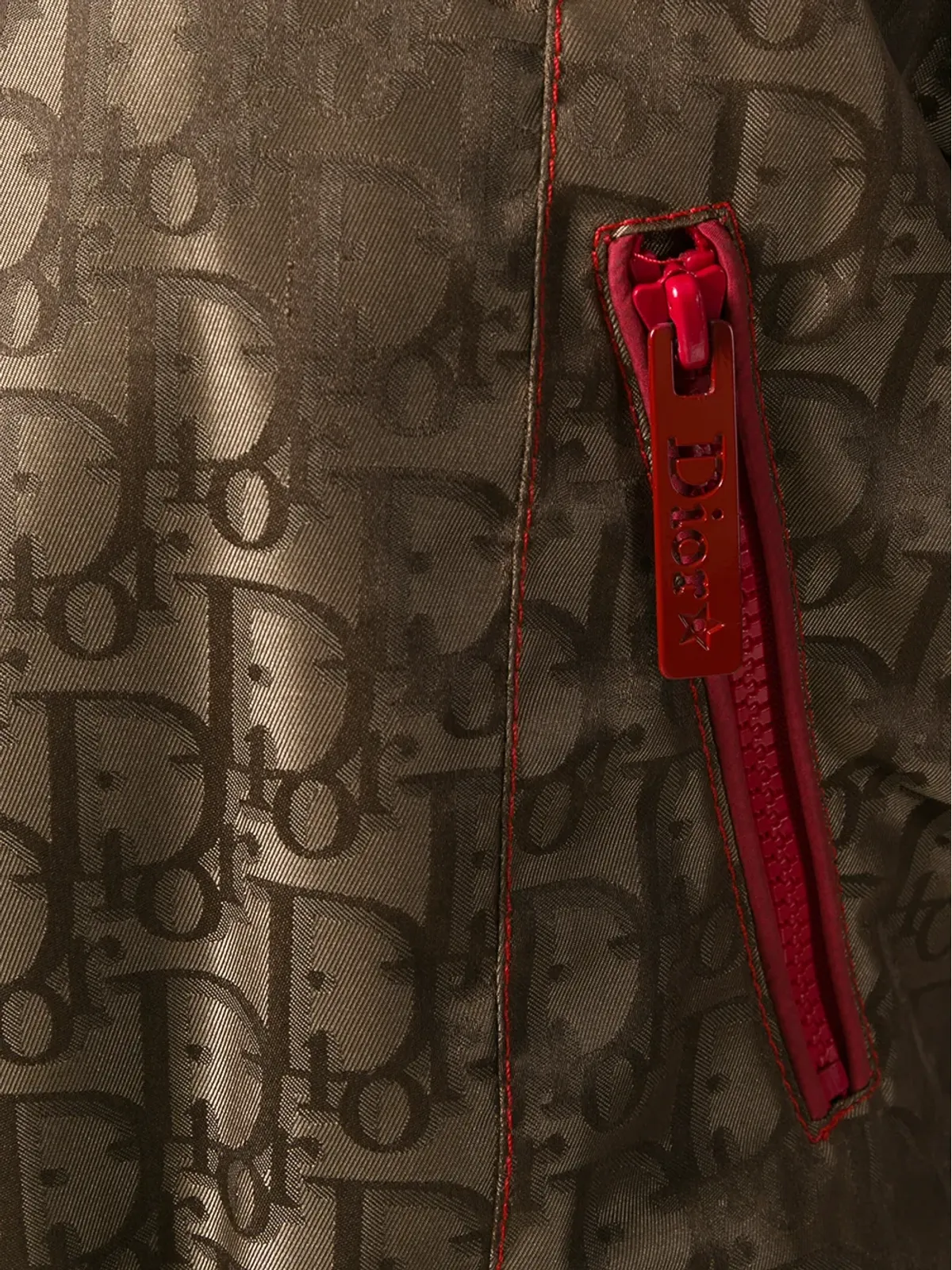 Christian Dior Pre-Owned ロゴプリント フード付きコート - 画像5