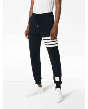 Thom Browne クラシック ループバック 4バー トラックパンツ ブルー - サムネイル3