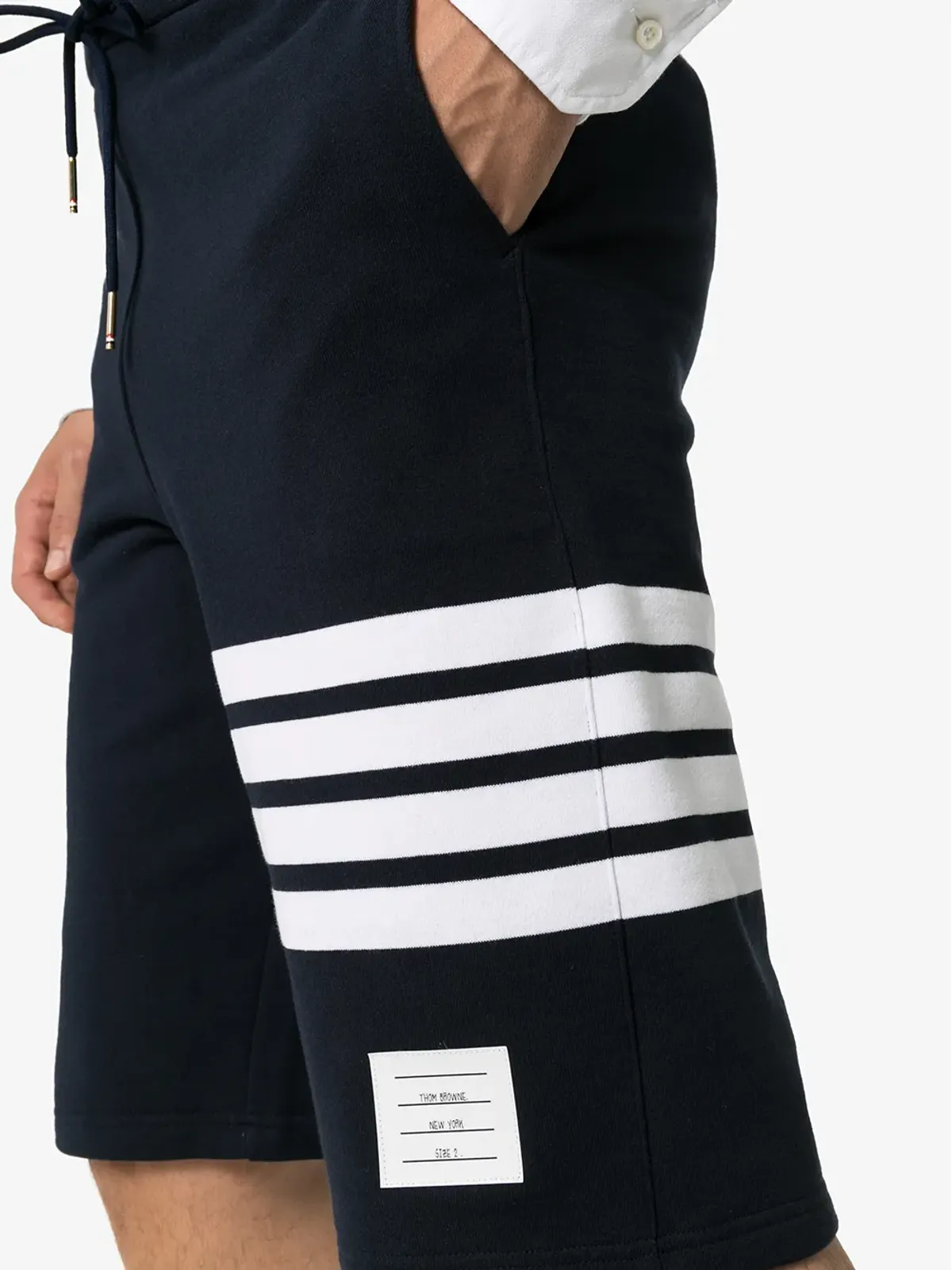 Thom Browne エンジニアード4バー ジャージー トラックショーツ - ブルー - 画像5