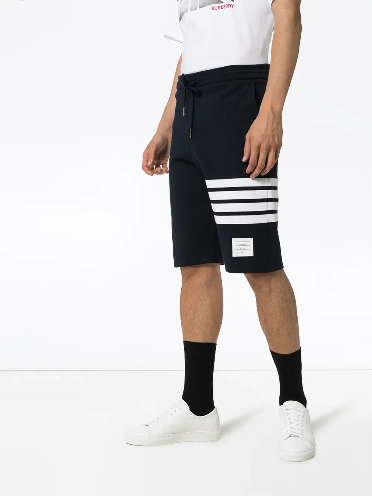 Thom Browne エンジニアード4バー ジャージー トラックショーツ - ブルー - 画像3