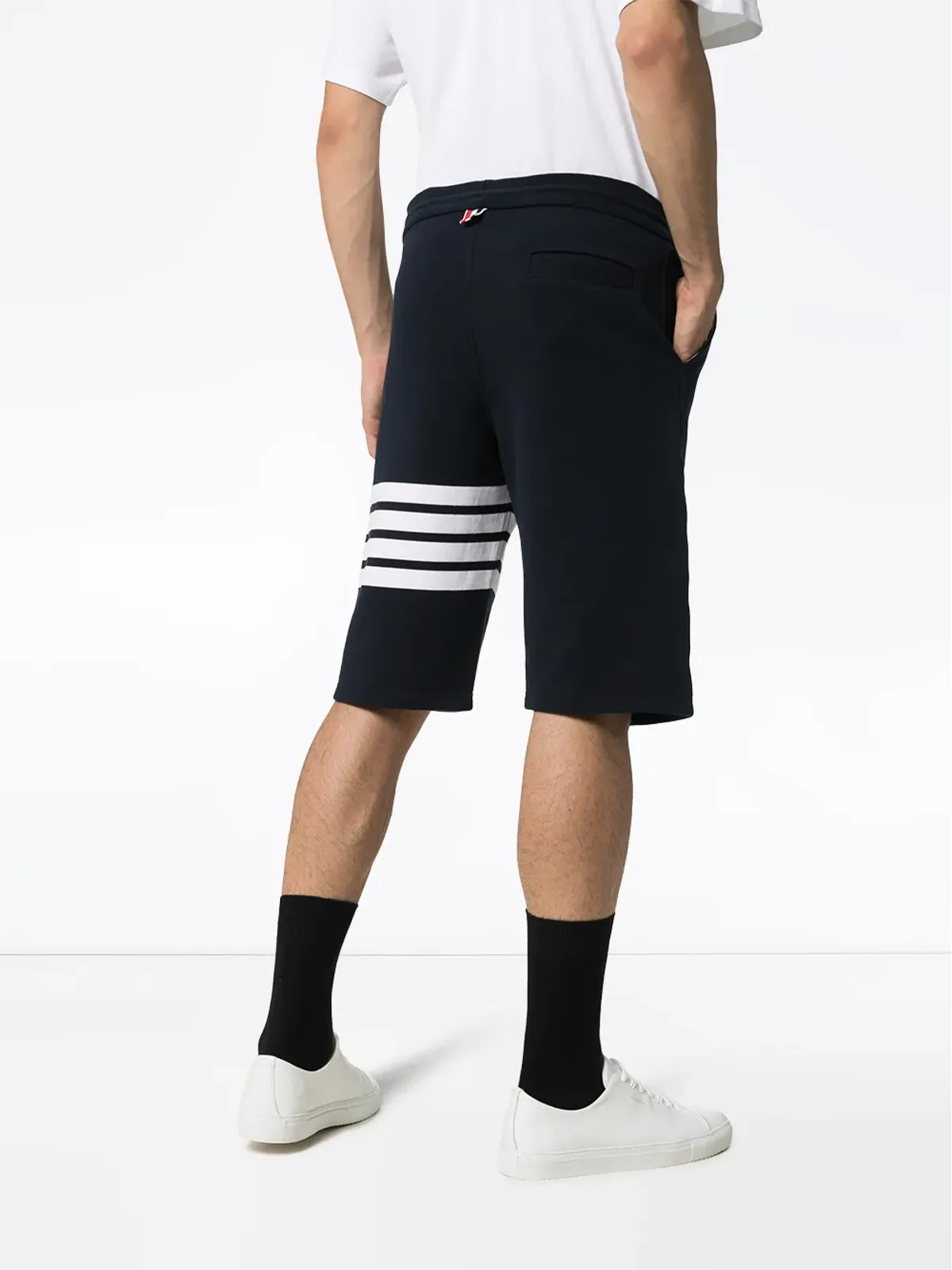Thom Browne エンジニアード4バー ジャージー トラックショーツ - ブルー - 画像4