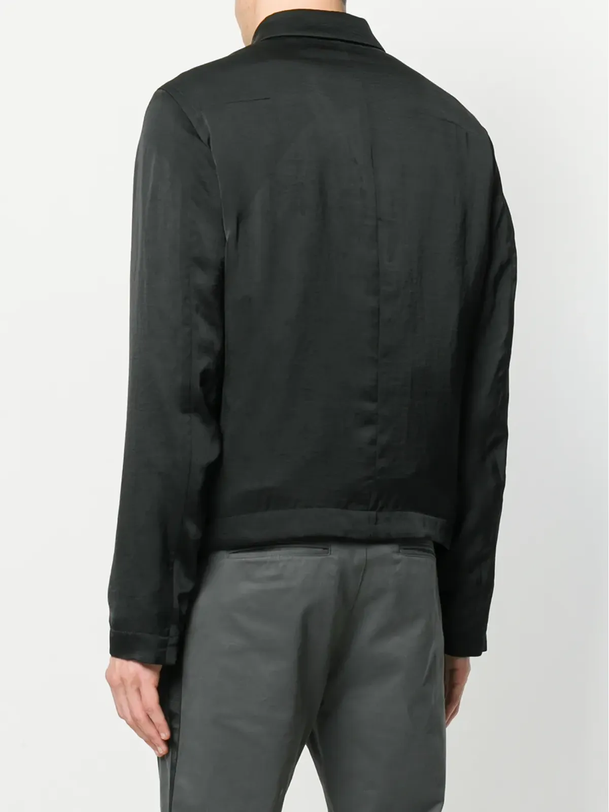 Haider Ackermann 黒の軽量ジップジャケット - 画像4