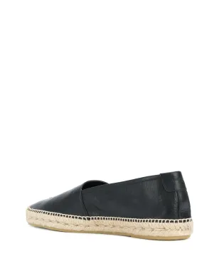 Saint Laurent エンブロイダード モノグラム エスパドリーユ - ブラック - サムネイル3