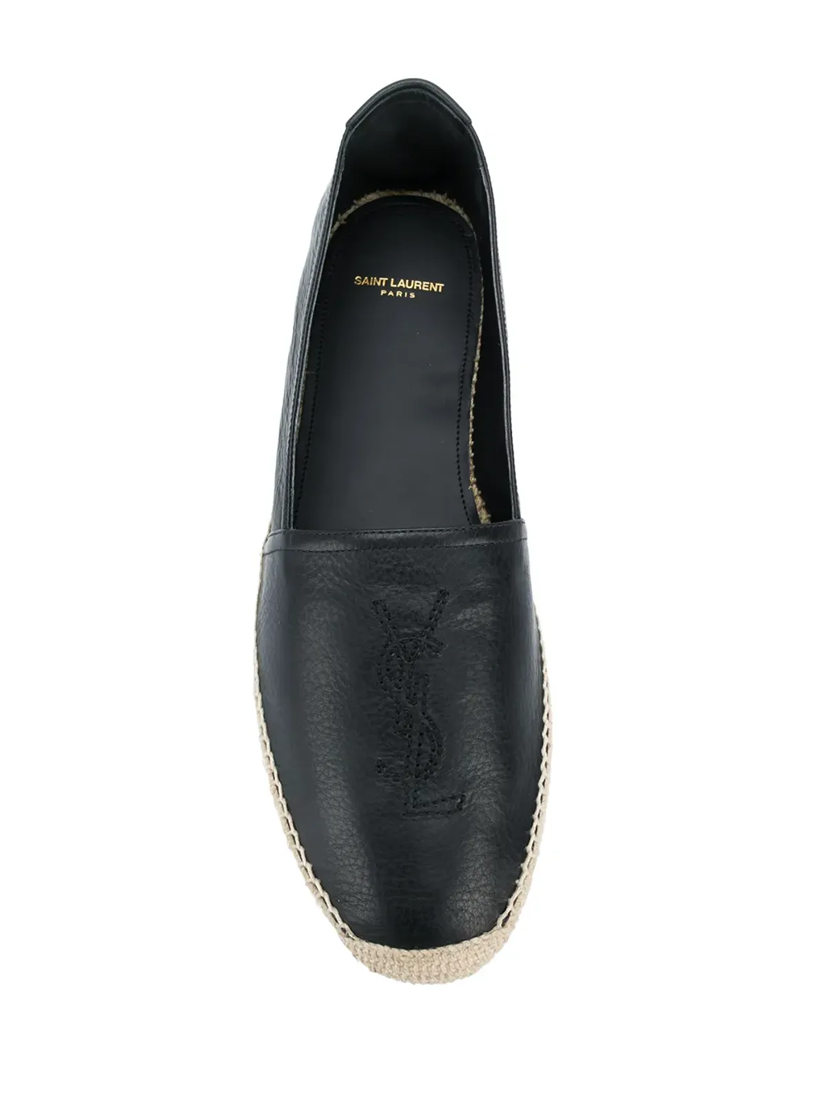 Saint Laurent エンブロイダード モノグラム エスパドリーユ - ブラック - 画像4