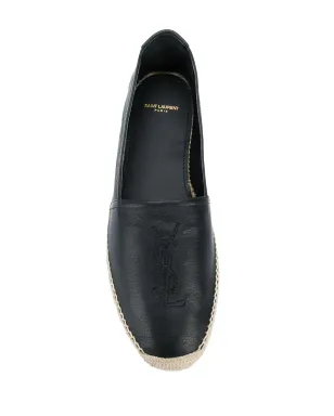 Saint Laurent エンブロイダード モノグラム エスパドリーユ - ブラック - サムネイル4