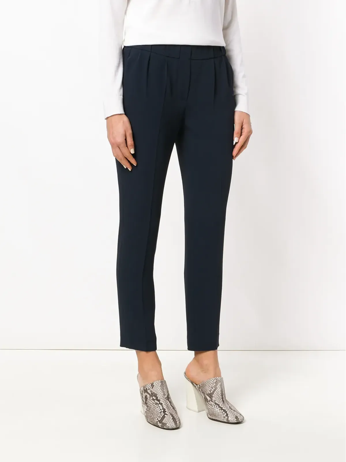 Brunello Cucinelli テーパードクロップドパンツ - 画像4