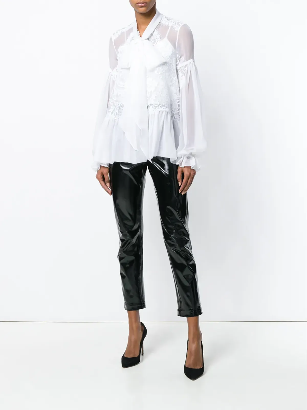 Givenchy レース刺繍フレアーブラウス - 画像2