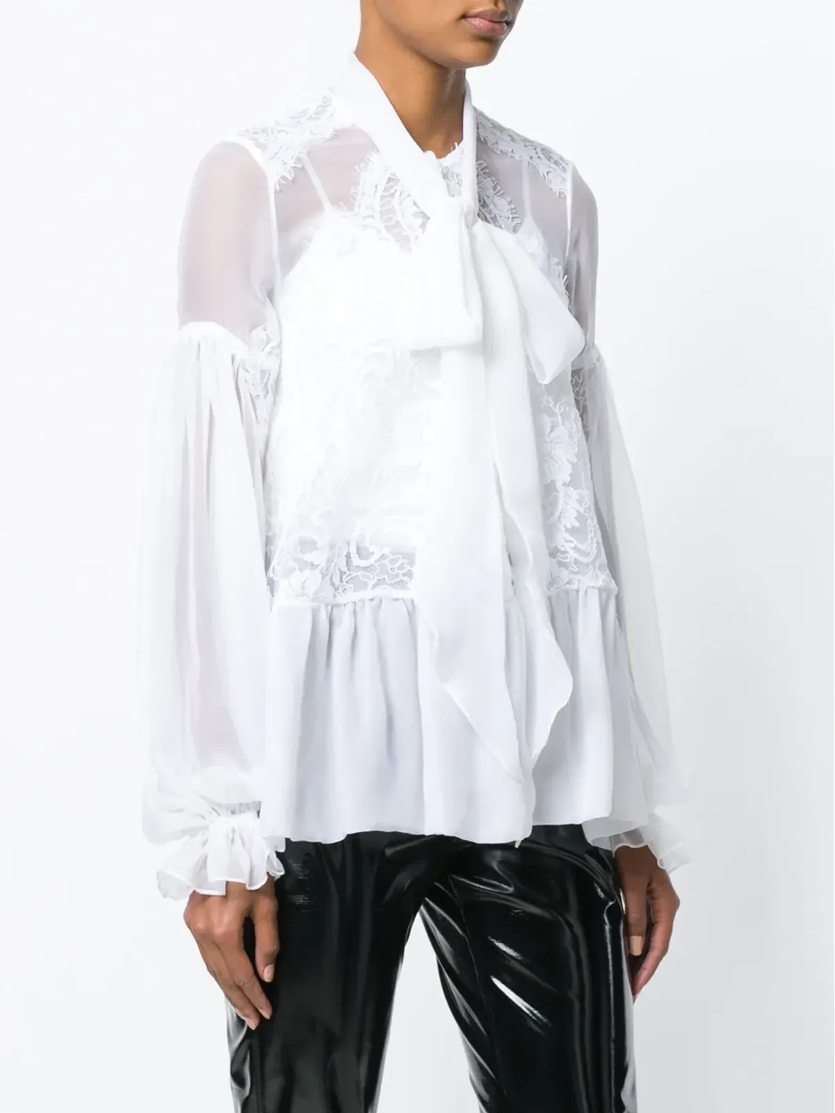 Givenchy レース刺繍フレアーブラウス - 画像3