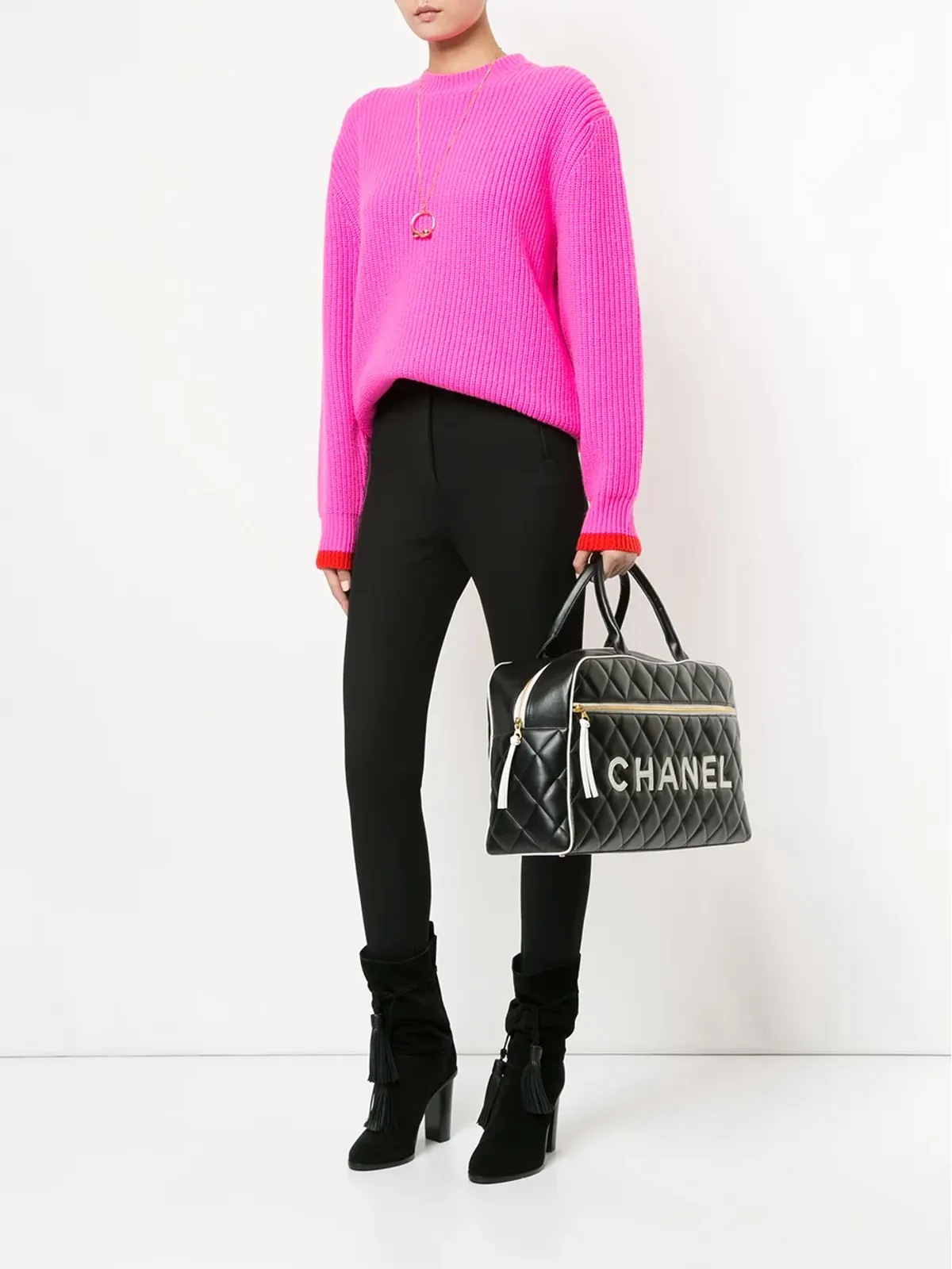 CHANEL Pre-Owned キルテッド・ラゲージ・ハンドバッグ - 画像2