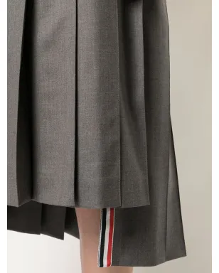 Thom Browne 膝下丈プリーツスカート グレー - サムネイル5
