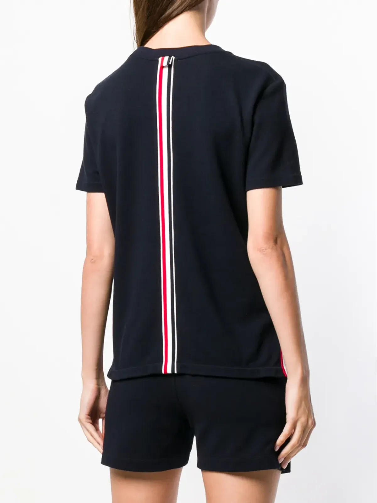 Thom Browne RWBストライプ リラックス ピケ Tシャツ - 画像4