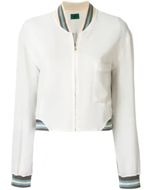 Jean Paul Gaultier Pre-Owned シアー ボンバー ジャケット ホワイト - サムネイル1
