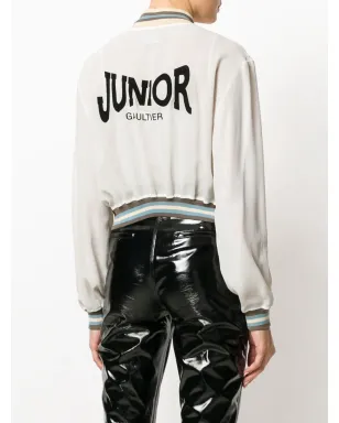 Jean Paul Gaultier Pre-Owned シアー ボンバー ジャケット ホワイト - サムネイル4
