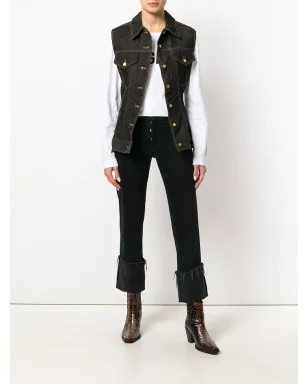 Jean Paul Gaultier Pre-Owned デニムベスト（ブラック） - サムネイル2
