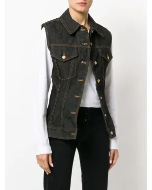 Jean Paul Gaultier Pre-Owned デニムベスト（ブラック） - サムネイル3