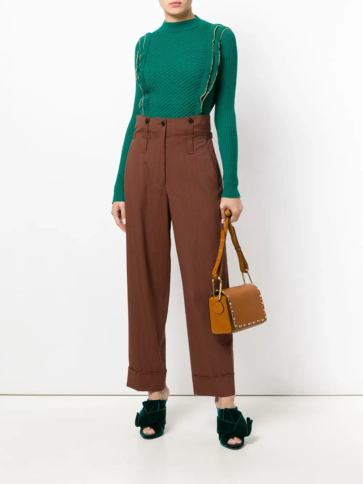 Jean Paul Gaultier Pre-Owned ハイウエストストライプパンツ - 画像2