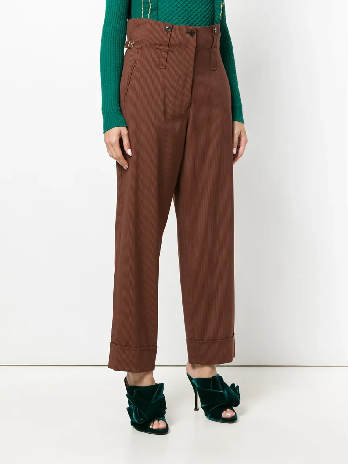 Jean Paul Gaultier Pre-Owned ハイウエストストライプパンツ - 画像3