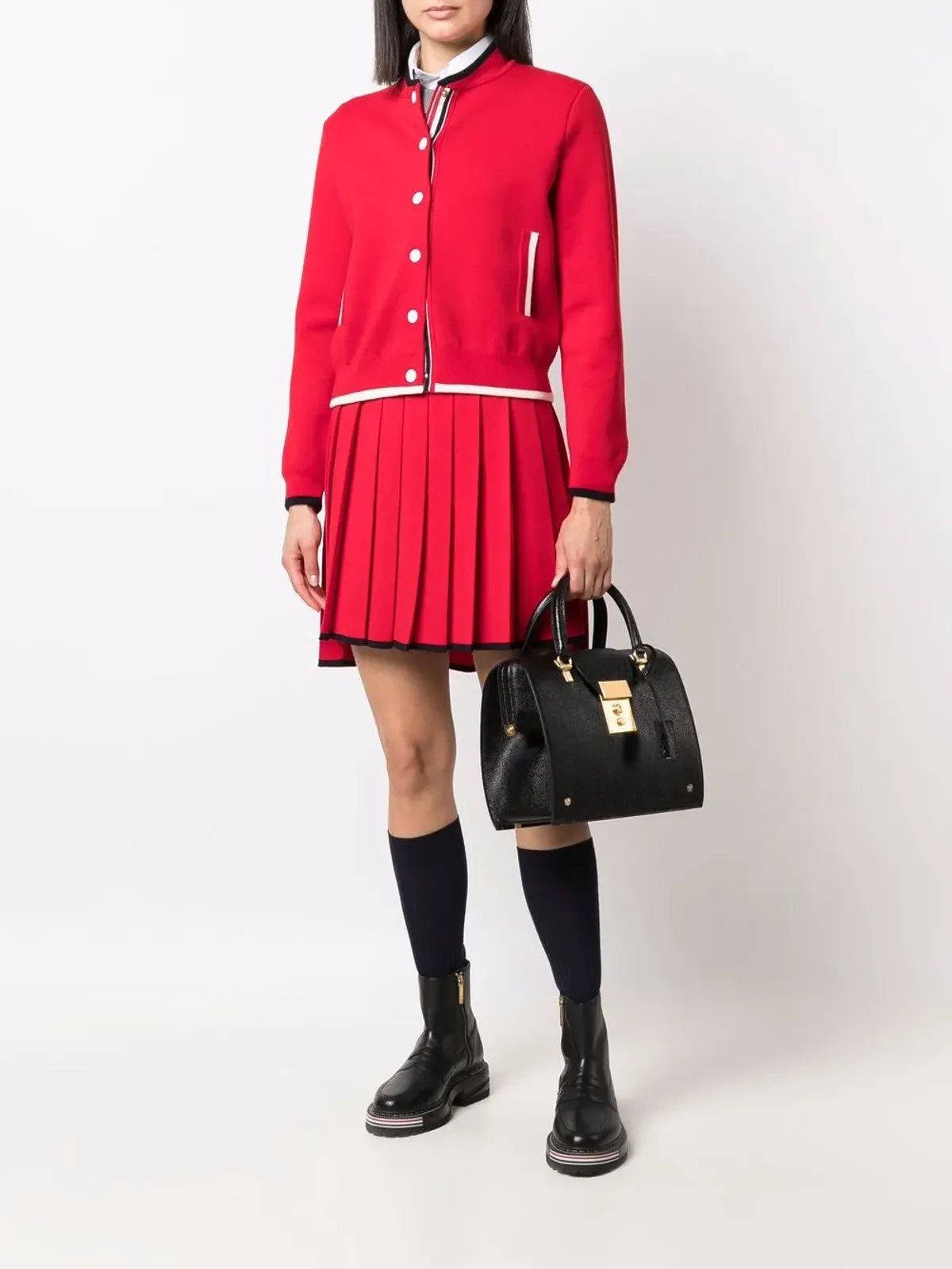 Thom Browne Mrs.Thom ペブルテクスチャー・サッチェルバッグ - 画像2