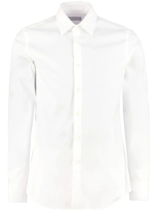 Prada Prada スリムフィット ポプリン シャツ - ホワイトの商品画像