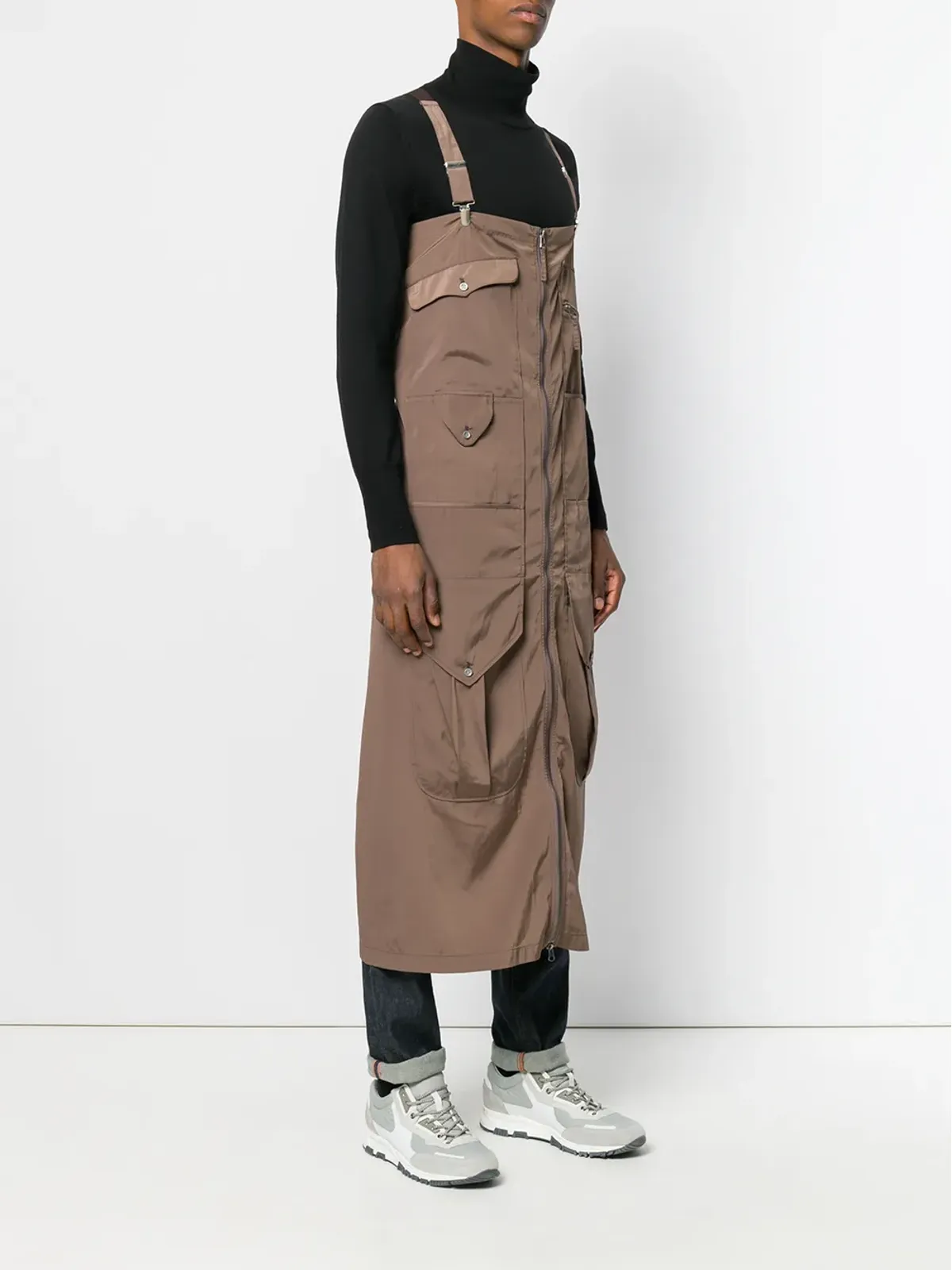 Jean Paul Gaultier Pre-Owned ジップ付きエプロン - Brown - 画像3