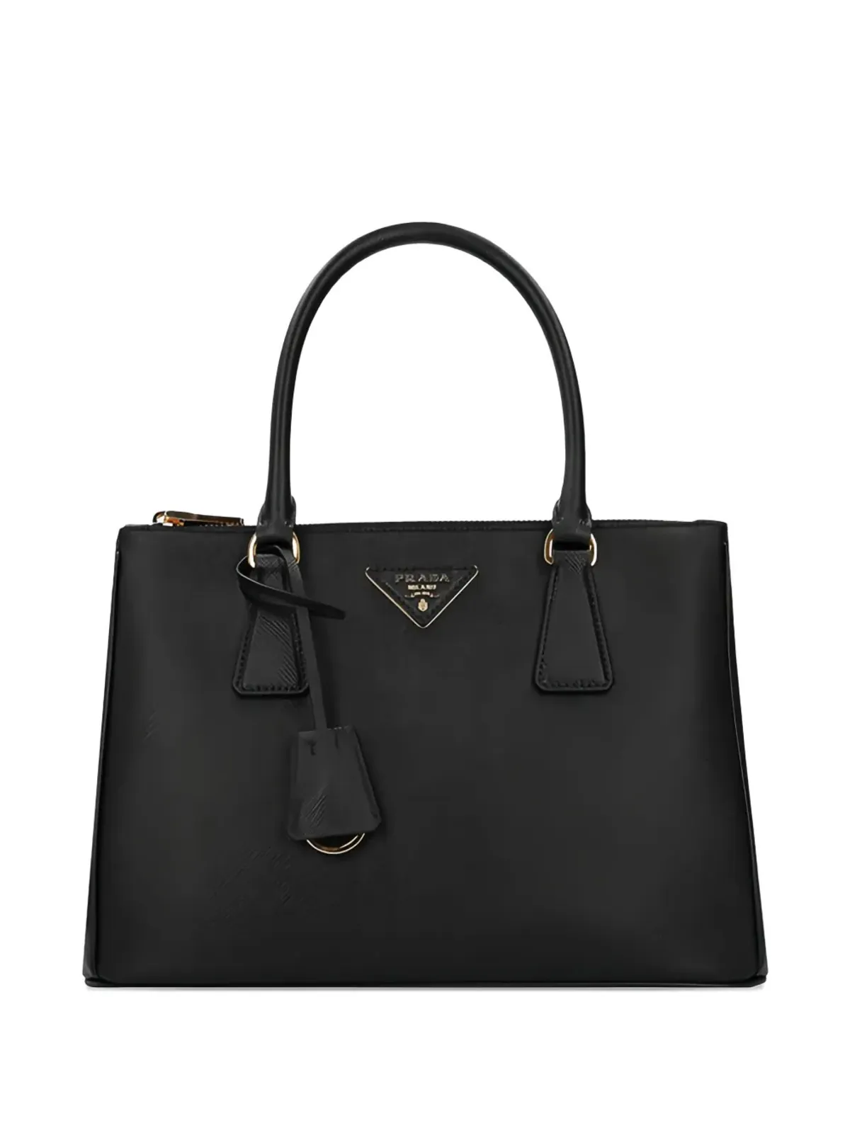 Prada トップハンドル ロゴプレート トートバッグ - 画像1