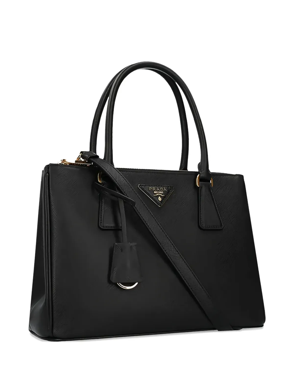 Prada トップハンドル ロゴプレート トートバッグ - 画像4