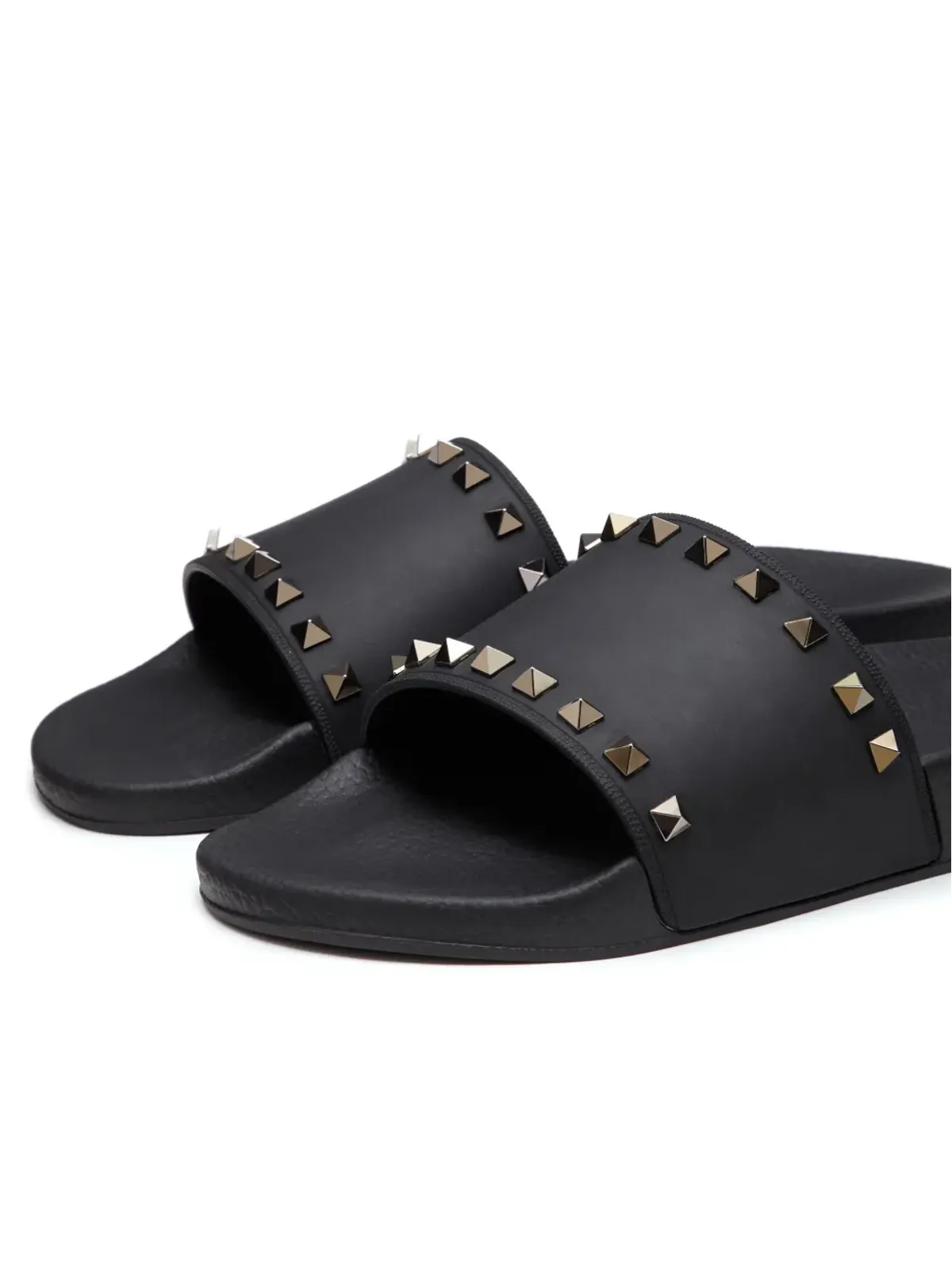 Valentino Garavani Rockstud slide sandals - Black - 画像5
