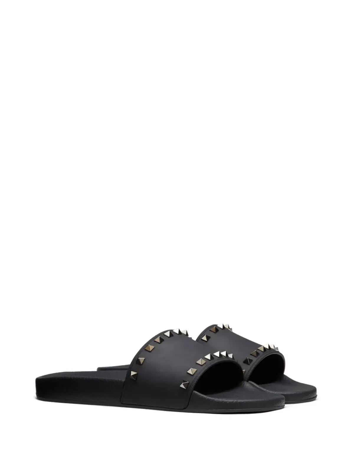 Valentino Garavani Rockstud slide sandals - Black - 画像2