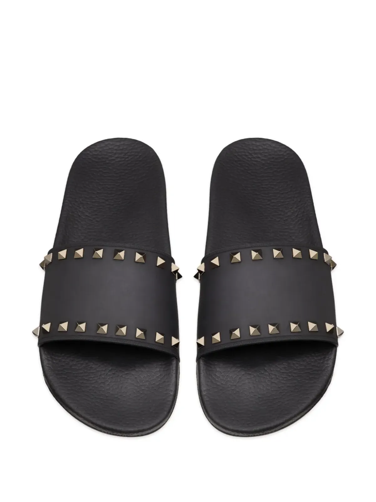 Valentino Garavani Rockstud slide sandals - Black - 画像4