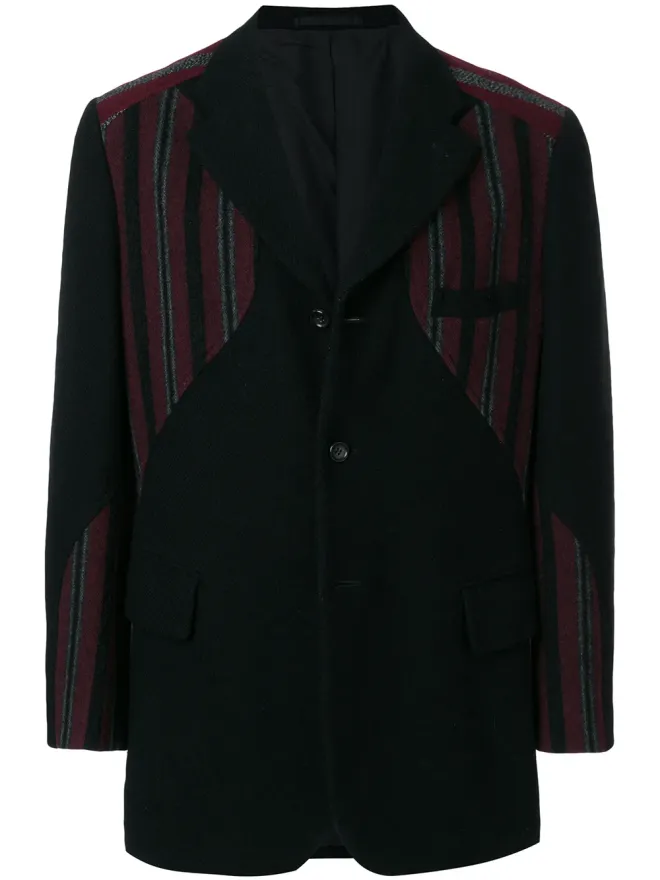 Comme Des Garçons Pre-Owned Comme Des Garçons Pre-Owned ストライプパネル ブレザーの商品画像