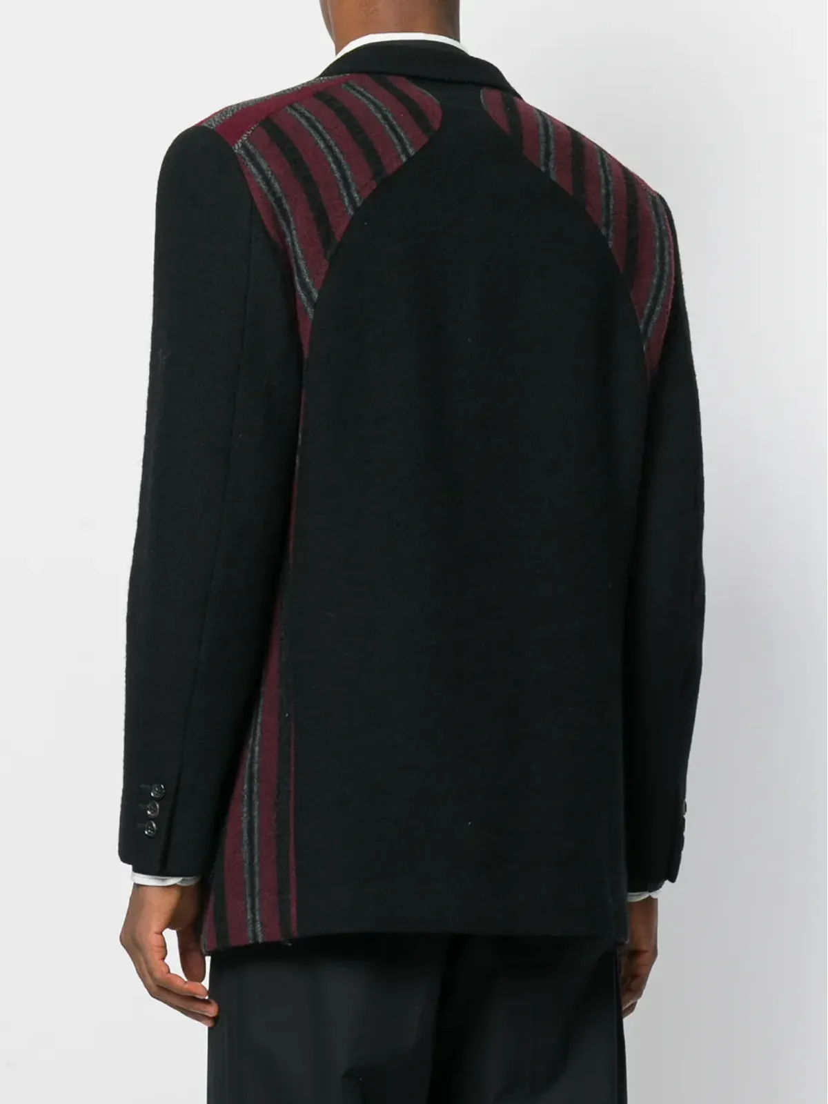 Comme Des Garçons Pre-Owned ストライプパネル ブレザー - 画像4