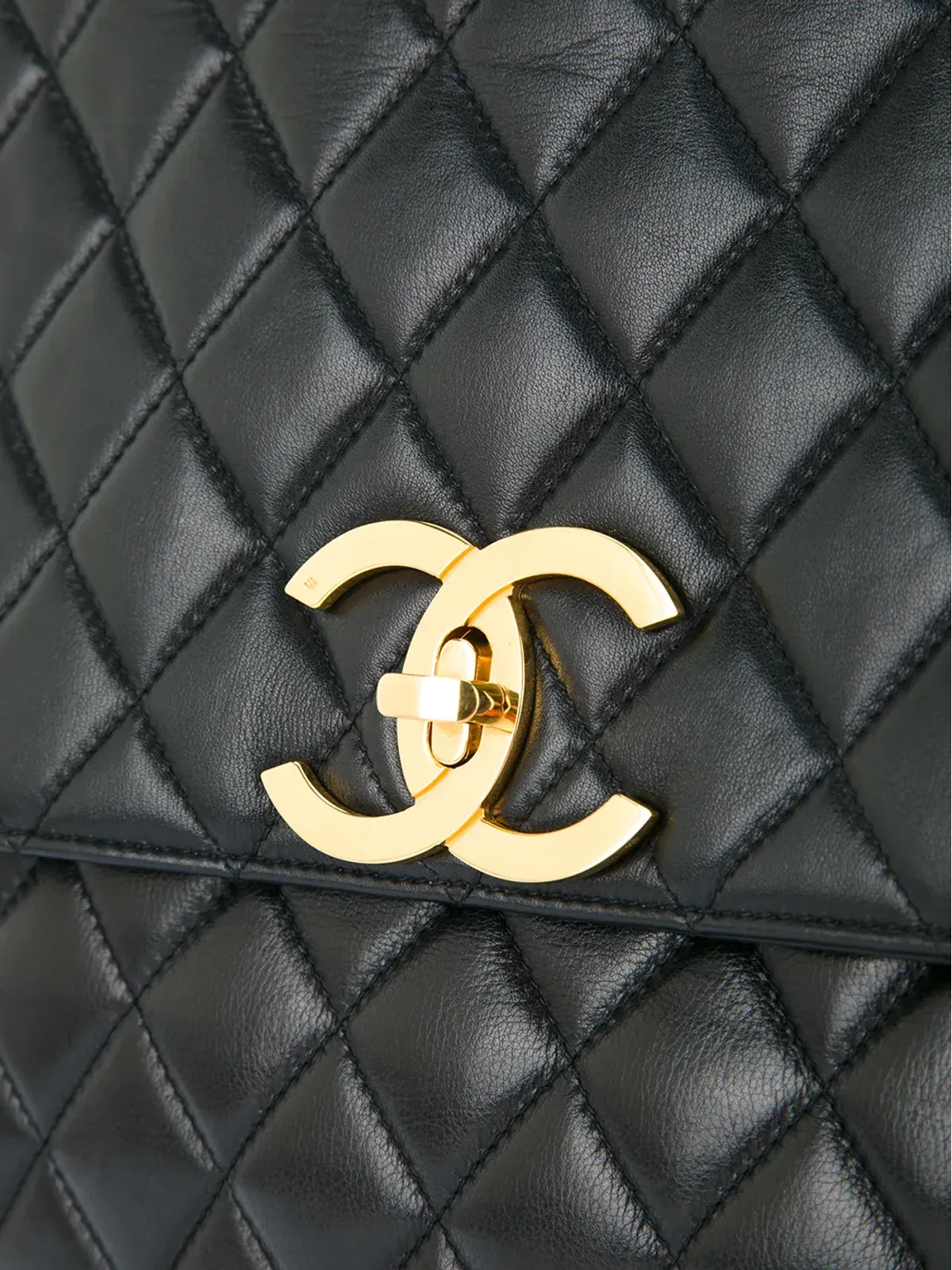 CHANEL Pre-Owned quilted briefcase business handbag - Black - 画像4