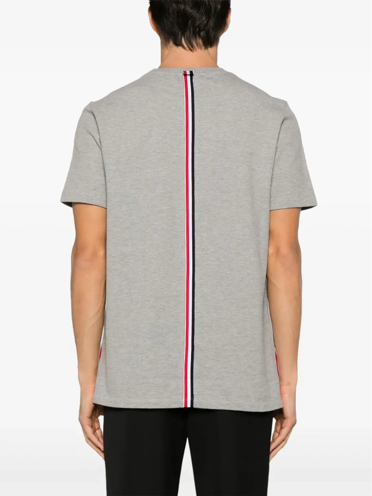 Thom Browne RWBストライプ ピケ Tシャツ - グレー - 画像4