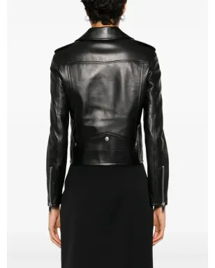 Saint Laurent レザーバイカージャケット - サムネイル4