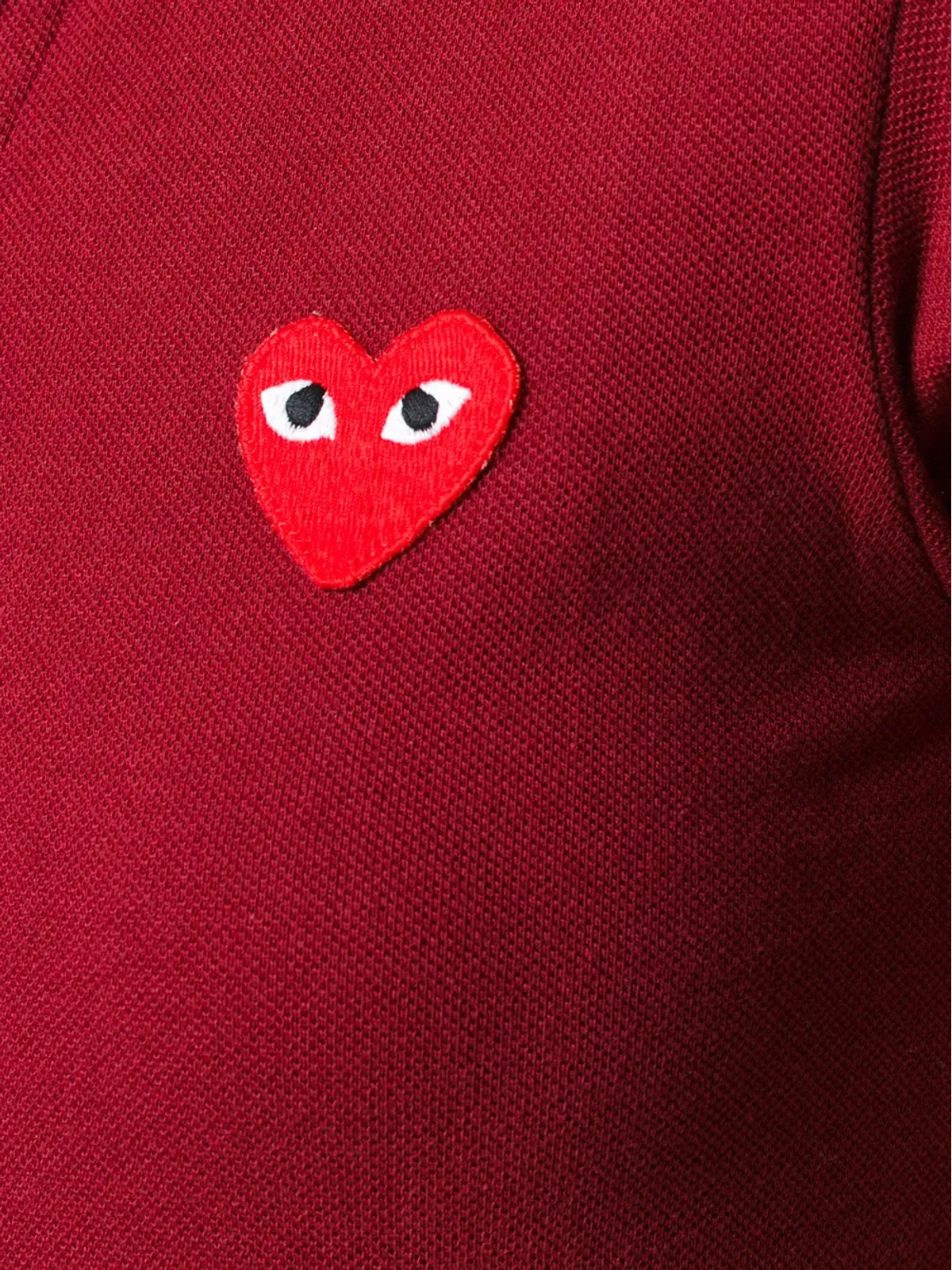 Comme Des Garçons Play ロゴ刺繍入りクロップドポロシャツ - 画像5
