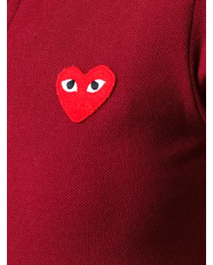 Comme Des Garçons Play ロゴ刺繍入りクロップドポロシャツ - サムネイル5