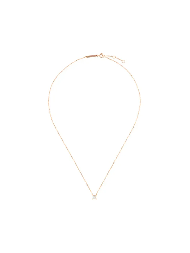 Delfina Delettrez Delfina Delettrez Dots Solitaire ダイヤモンドネックレス - Metallicの商品画像