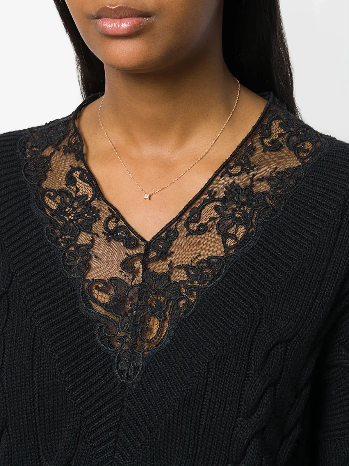 Delfina Delettrez Dots Solitaire ダイヤモンドネックレス - Metallic - 画像2