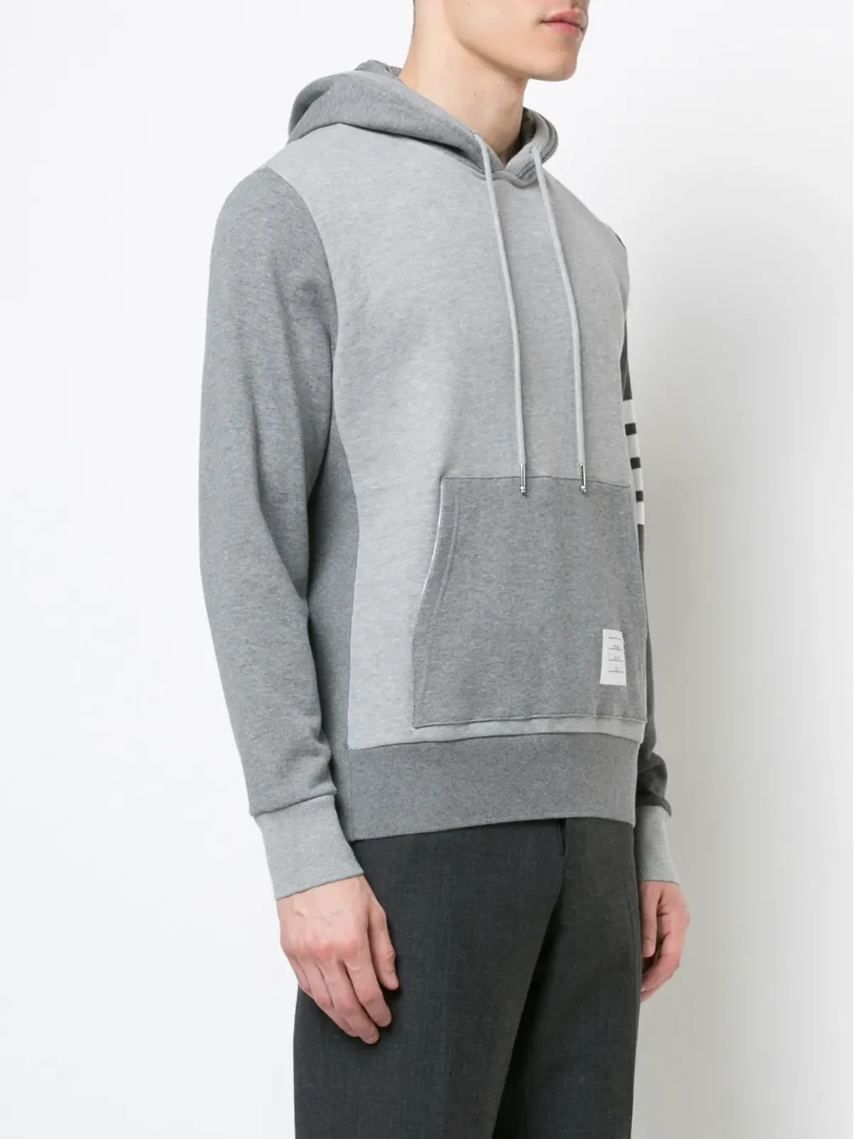 Thom Browne 4バー トーナル ファンミックス フーディー - 画像3