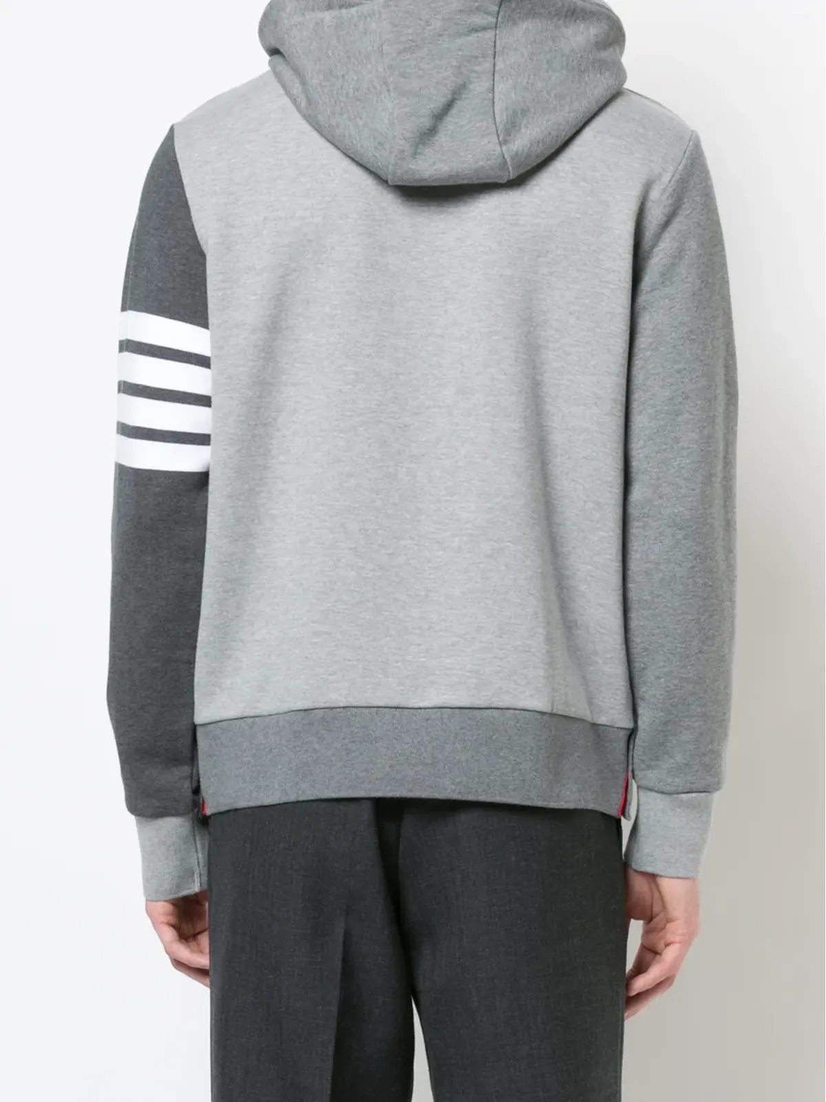 Thom Browne 4バー トーナル ファンミックス フーディー - 画像4