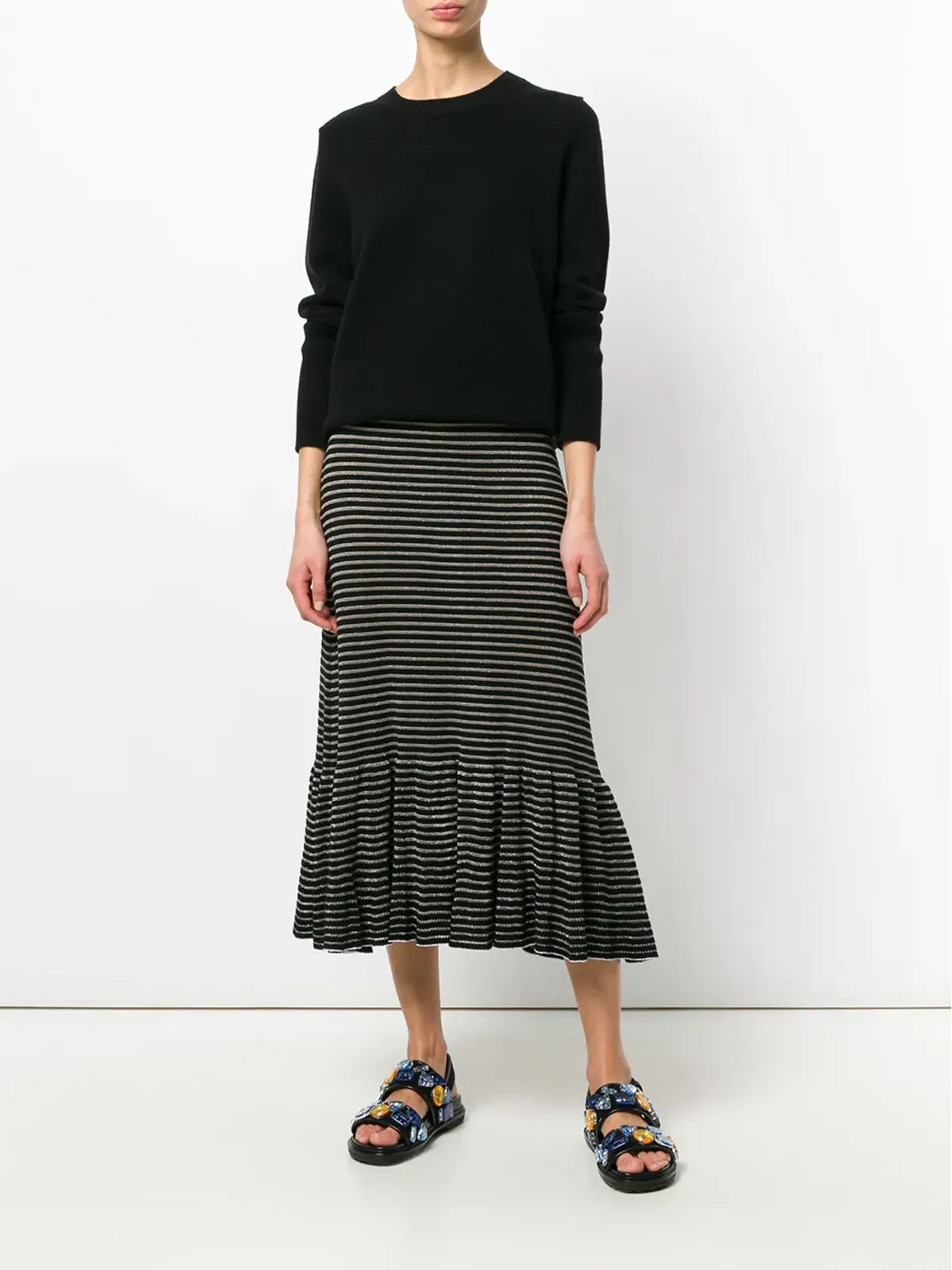 Chinti & Parker ボクシーなカシミヤセーター - Black - 画像2