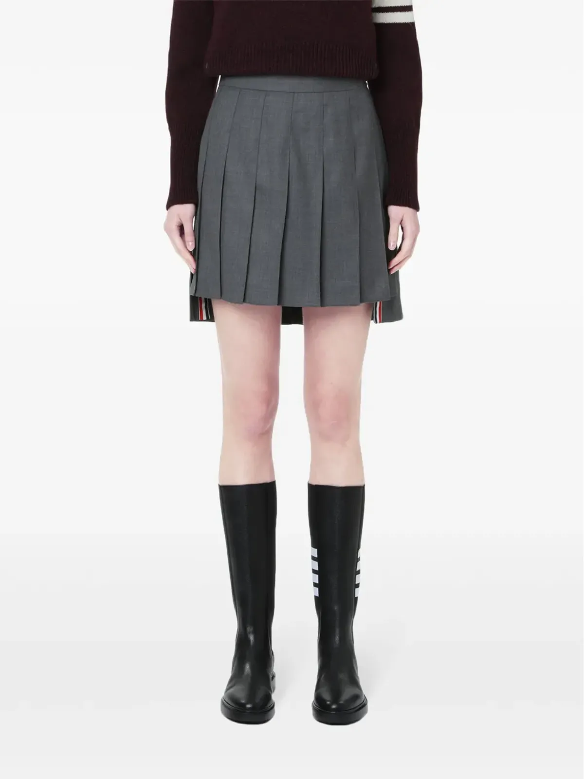 Thom Browne プリーツ入りハイロー丈スカート - 画像2