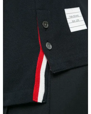 Thom Browne ストライプトリム ポロトップ - サムネイル5