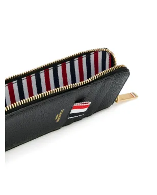 Thom Browne 半ジップレザーウォレット - ブラック - サムネイル3